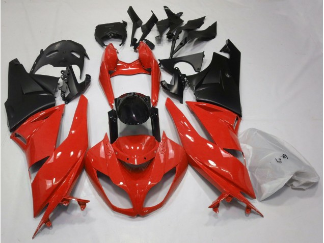 Gloss Red & Black 2009-2012 Kawasaki ZX6R Motorcycle Fairings Gloss Red & Black 2009-2012 Kawasaki ZX6R Motorcycle Fairings