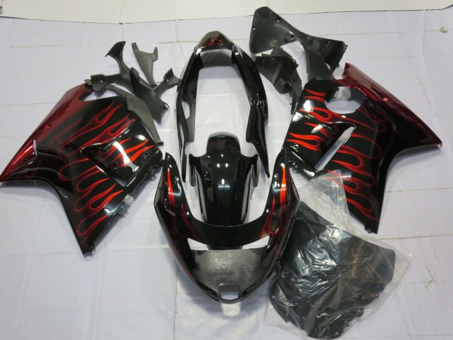 Gloss Red Flame 1996-2007 Honda CBR1100XX Motorcycle Fairings Gloss Red Flame 1996-2007 Honda CBR1100XX Motorcycle Fairings