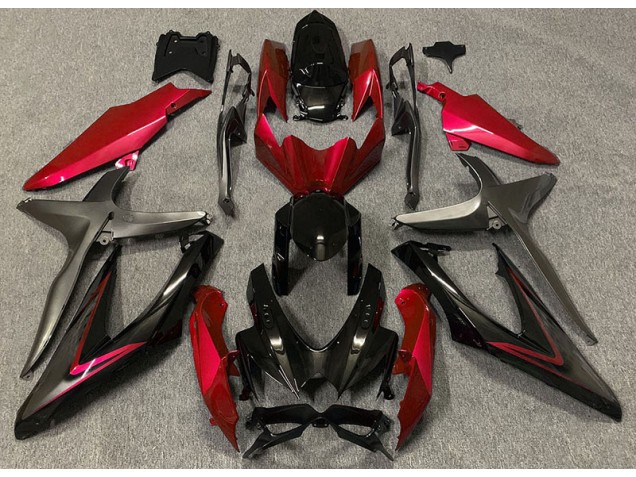 Gloss Red & Green R 2008-2010 Suzuki GSXR 600-750 Motorcycle Fairings Gloss Red & Green R 2008-2010 Suzuki GSXR 600-750 Motorcycle Fairings