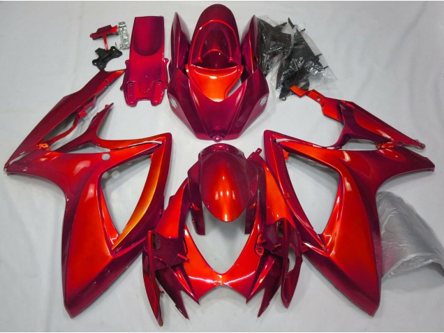 Gloss Red Plain 2006-2007 Suzuki GSXR 600-750 Motorcycle Fairings Gloss Red Plain 2006-2007 Suzuki GSXR 600-750 Motorcycle Fairings