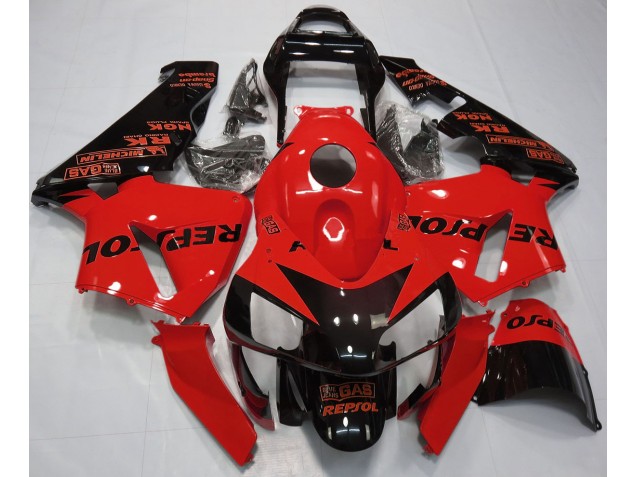 Gloss Red Repsol 2003-2004 Honda CBR600RR Motorcycle Fairings Gloss Red Repsol 2003-2004 Honda CBR600RR Motorcycle Fairings