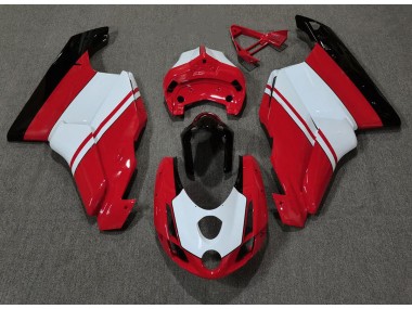 Gloss Red & White 2003-2004 Ducati 749 999 Motorcycle Fairings
