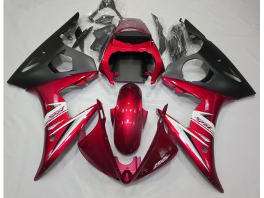 Gloss Red & White 2003-2005 Yamaha R6 Motorcycle Fairings
