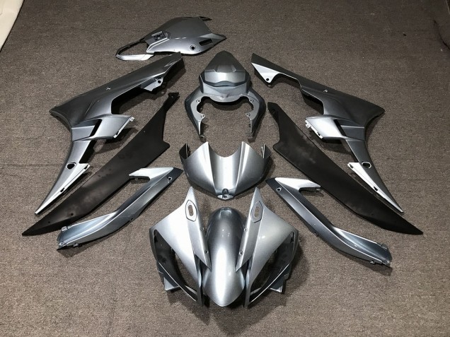 Gloss Silver 2006-2007 Yamaha R6 Motorcycle Fairings Gloss Silver 2006-2007 Yamaha R6 Motorcycle Fairings