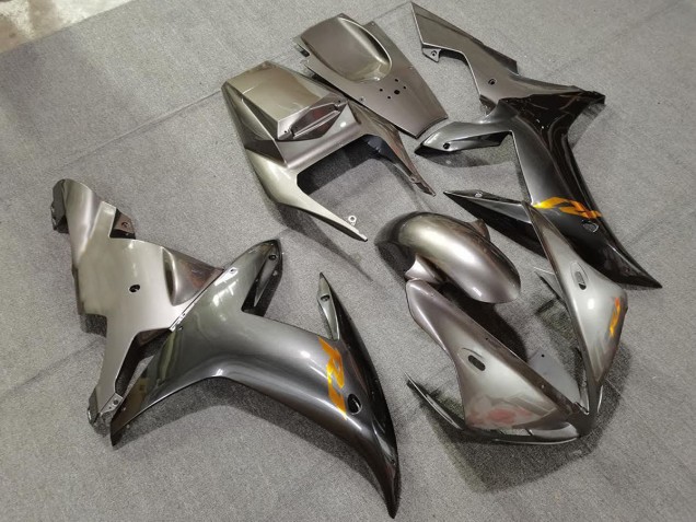 Gloss Silver & Gold 2002-2003 Yamaha R1 Motorcycle Fairings Gloss Silver & Gold 2002-2003 Yamaha R1 Motorcycle Fairings