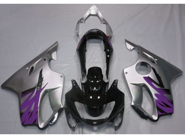 Gloss Silver & Purple 1999-2000 Honda CBR600 F4 Motorcycle Fairings Gloss Silver & Purple 1999-2000 Honda CBR600 F4 Motorcycle Fairings
