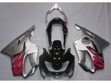 Gloss Silver & Red 1999-2000 Honda CBR600 F4 Motorcycle Fairings