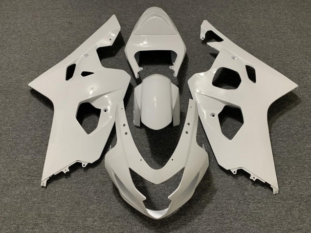 Gloss White 2004-2005 Suzuki GSXR 600-750 Motorcycle Fairings Gloss White 2004-2005 Suzuki GSXR 600-750 Motorcycle Fairings