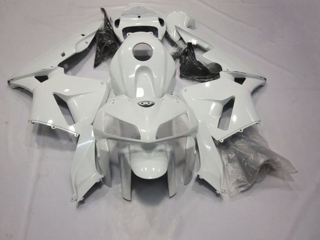 Gloss White 2005-2006 Honda CBR600RR Motorcycle Fairings Gloss White 2005-2006 Honda CBR600RR Motorcycle Fairings