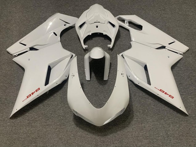 Gloss White 2007-2012 Ducati 848 1098 1198 Motorcycle Fairings Gloss White 2007-2012 Ducati 848 1098 1198 Motorcycle Fairings