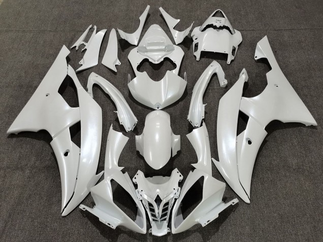 Gloss White 2008-2016 Yamaha R6 Motorcycle Fairings Gloss White 2008-2016 Yamaha R6 Motorcycle Fairings