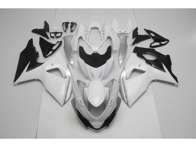 Gloss White and Silver 2009-2016 Suzuki GSXR 1000 Motorcycle Fairings Gloss White and Silver 2009-2016 Suzuki GSXR 1000 Motorcycle Fairings