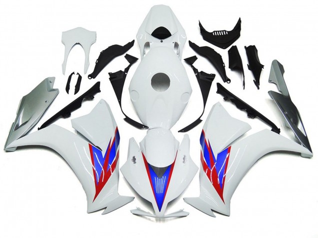 Gloss White and Silver 2012-2016 Honda CBR1000RR Motorcycle Fairings Gloss White and Silver 2012-2016 Honda CBR1000RR Motorcycle Fairings