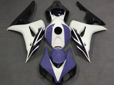 Gloss White Blue and Black 2006-2007 Honda CBR1000RR Motorcycle Fairings