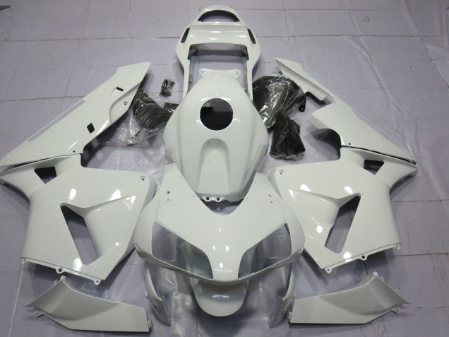 Gloss White Plain 2003-2004 Honda CBR600RR Motorcycle Fairings Gloss White Plain 2003-2004 Honda CBR600RR Motorcycle Fairings