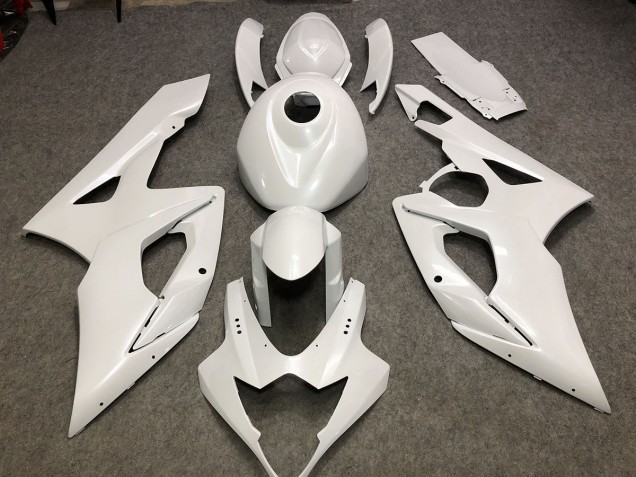 Gloss White Plain 2005-2006 Suzuki GSXR 1000 Motorcycle Fairings Gloss White Plain 2005-2006 Suzuki GSXR 1000 Motorcycle Fairings