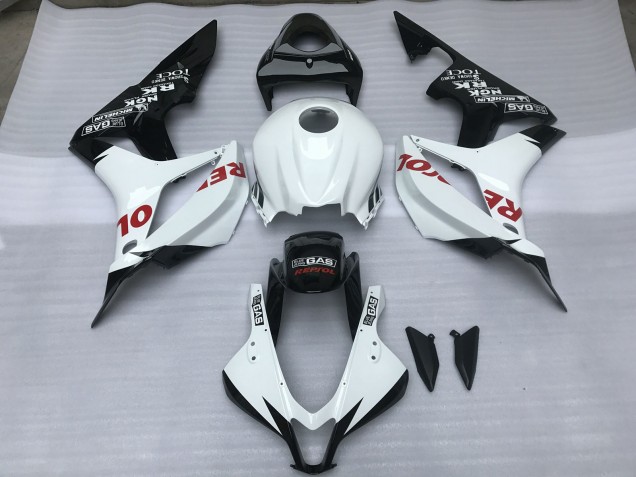Gloss White & Red Repsol 2007-2008 Honda CBR600RR Motorcycle Fairings Gloss White & Red Repsol 2007-2008 Honda CBR600RR Motorcycle Fairings