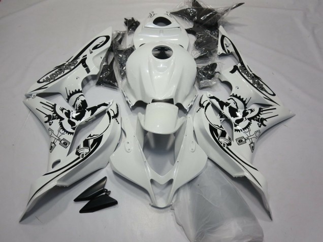 Gloss White Special Design 2007-2008 Honda CBR600RR Motorcycle Fairings Gloss White Special Design 2007-2008 Honda CBR600RR Motorcycle Fairings