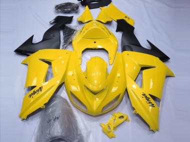 Gloss Yellow 2006-2007 Kawasaki ZX10R Motorcycle Fairings