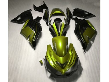 Gloss Yellow and Black 2012-2019 Kawasaki ZX14R Motorcycle Fairings