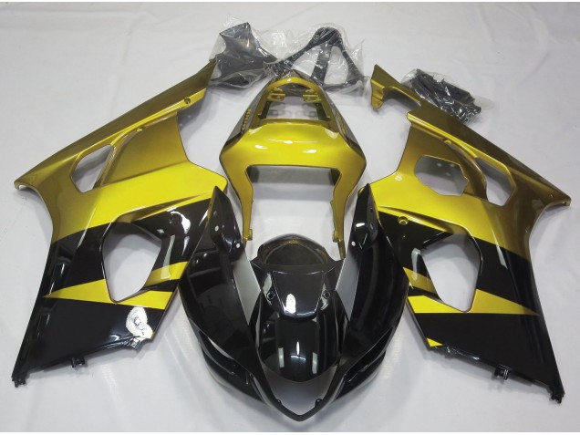 Gloss Yellow & Black 2003-2004 Suzuki GSXR 1000 Motorcycle Fairings Gloss Yellow & Black 2003-2004 Suzuki GSXR 1000 Motorcycle Fairings