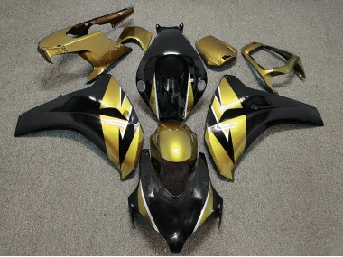 Gold and Black 2008-2011 Honda CBR1000RR Motorcycle Fairings