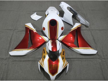 Gold and Red 19 2008-2011 Honda CBR1000RR Motorcycle Fairings