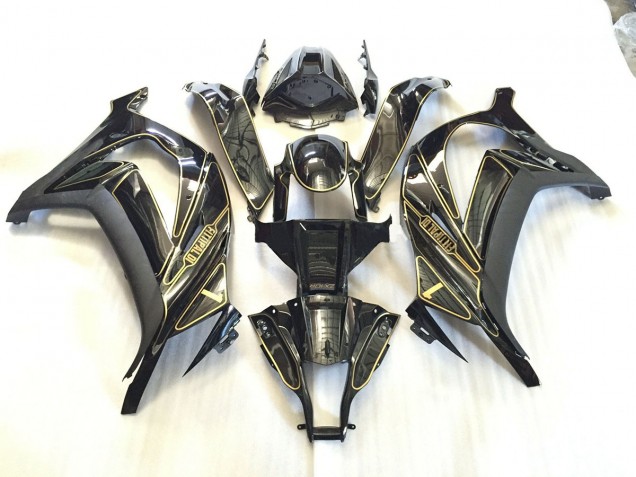 Gold Trim 2011-2015 Kawasaki ZX10R Motorcycle Fairings Gold Trim 2011-2015 Kawasaki ZX10R Motorcycle Fairings