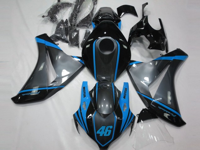 Gray Motul & Light Blue 2008-2011 Honda CBR1000RR Motorcycle Fairings Gray Motul & Light Blue 2008-2011 Honda CBR1000RR Motorcycle Fairings