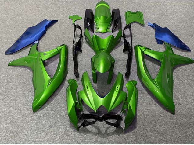 Green and Blue 2008-2010 Suzuki GSXR 600-750 Motorcycle Fairings Green and Blue 2008-2010 Suzuki GSXR 600-750 Motorcycle Fairings