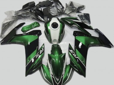 Green and Gloss Black 2015-2018 Yamaha R3 Motorcycle Fairings