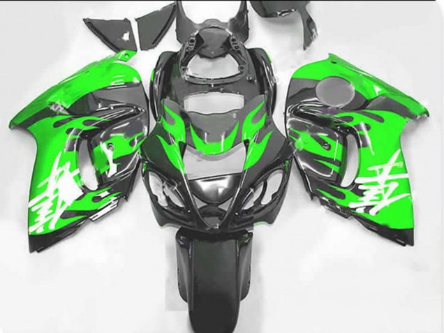 Green and Grey 2008-2019 Suzuki GSXR 1300 Motorcycle Fairings Green and Grey 2008-2019 Suzuki GSXR 1300 Motorcycle Fairings