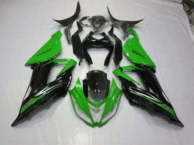 Green Black 2013-2018 Kawasaki ZX6R Motorcycle Fairings Green Black 2013-2018 Kawasaki ZX6R Motorcycle Fairings