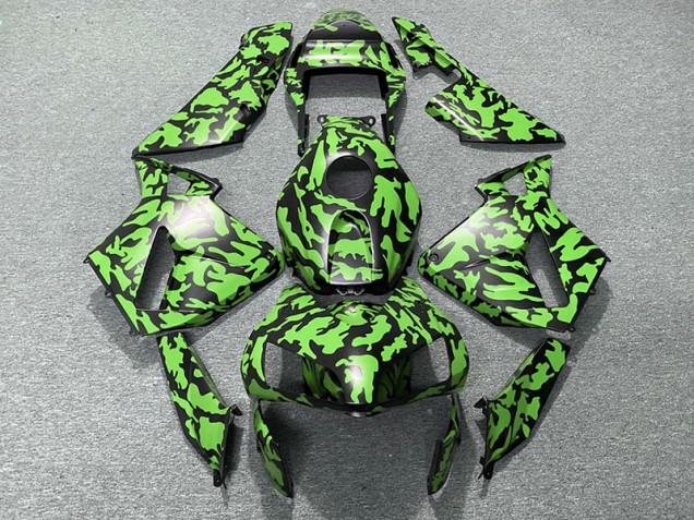 Green Camo 2003-2004 Honda CBR600RR Motorcycle Fairings Green Camo 2003-2004 Honda CBR600RR Motorcycle Fairings