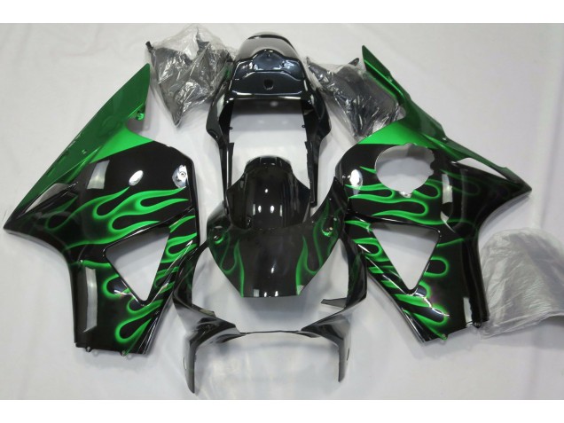 Green Flame 2002-2003 Honda CBR954 Motorcycle Fairings