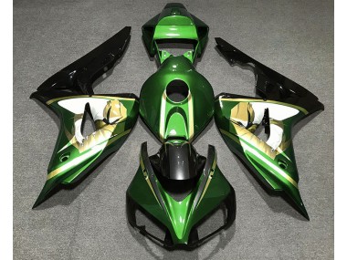Green & Gold 2006-2007 Honda CBR1000RR Motorcycle Fairings