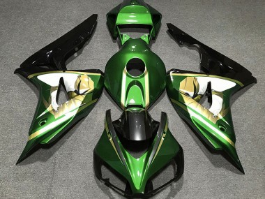 Green & Gold 2006-2007 Honda CBR1000RR Motorcycle Fairings