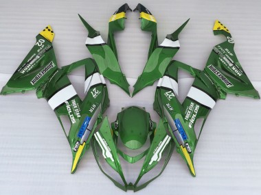 Green Logo Style 2013-2018 Kawasaki ZX6R Motorcycle Fairings