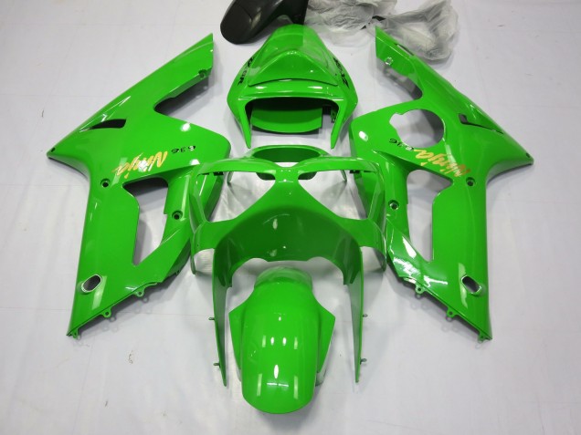 Green Ninja 2003-2004 Kawasaki ZX6R Motorcycle Fairings Green Ninja 2003-2004 Kawasaki ZX6R Motorcycle Fairings