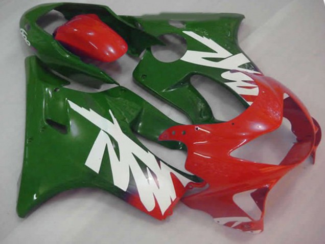 Green Red and White Decal 1999-2000 Honda CBR600 F4 Motorcycle Fairings Green Red and White Decal 1999-2000 Honda CBR600 F4 Motorcycle Fairings
