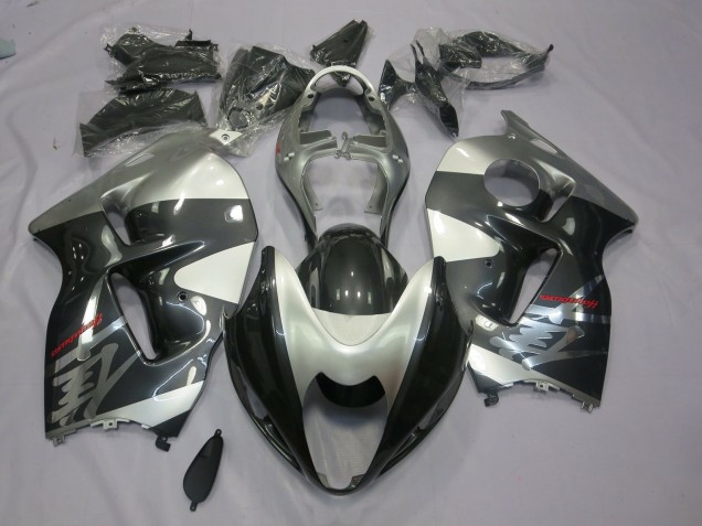 Grey and Silver 1997-2007 Suzuki GSXR 1300 Motorcycle Fairings Grey and Silver 1997-2007 Suzuki GSXR 1300 Motorcycle Fairings