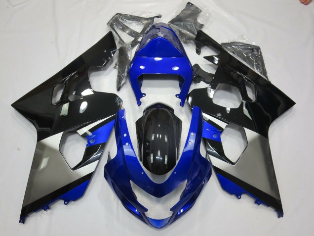 Grey Blue and Black 2004-2005 Suzuki GSXR 600-750 Motorcycle Fairings Grey Blue and Black 2004-2005 Suzuki GSXR 600-750 Motorcycle Fairings