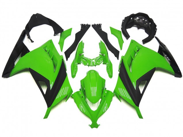 High Gloss Green and Black 2013-2018 Kawasaki Ninja 300 Motorcycle Fairings High Gloss Green and Black 2013-2018 Kawasaki Ninja 300 Motorcycle Fairings