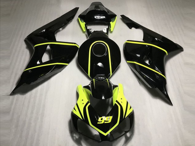 High Viz and Black CBR 2006-2007 Honda CBR1000RR Motorcycle Fairings