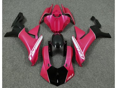 Hot Pink and Black 2015-2019 Yamaha R1 Motorcycle Fairings