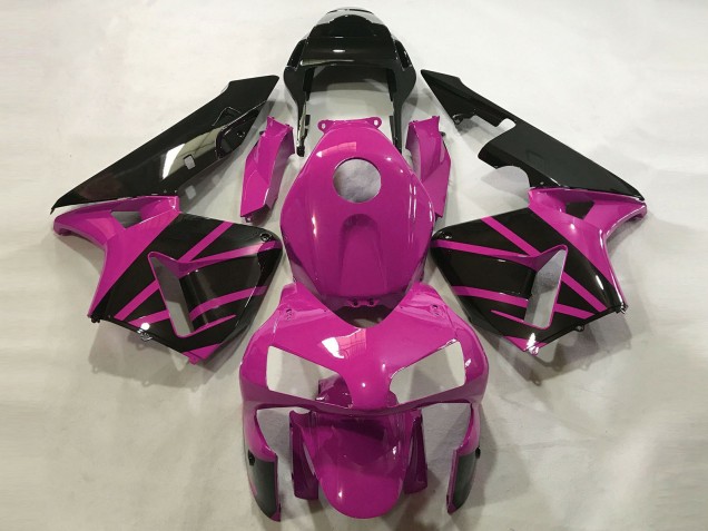 Hot Pink & Gloss Black 2003-2004 Honda CBR600RR Motorcycle Fairings Hot Pink & Gloss Black 2003-2004 Honda CBR600RR Motorcycle Fairings