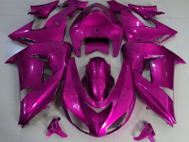 Hot Pink Plain 2006-2007 Kawasaki ZX10R Motorcycle Fairings