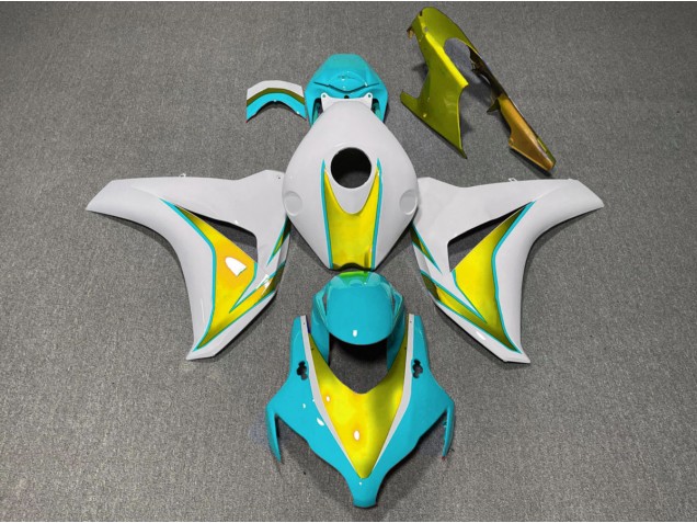 Light Blue and Gold 2008-2011 Honda CBR1000RR Motorcycle Fairings Light Blue and Gold 2008-2011 Honda CBR1000RR Motorcycle Fairings