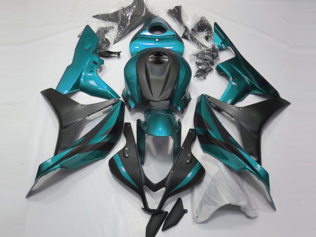 Light Blue and Matte Black 2007-2008 Honda CBR600RR Motorcycle Fairings Light Blue and Matte Black 2007-2008 Honda CBR600RR Motorcycle Fairings