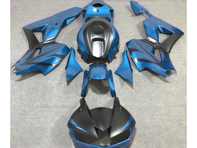 Light Blue and Matte Black 2013-2020 Honda CBR600RR Motorcycle Fairings Light Blue and Matte Black 2013-2020 Honda CBR600RR Motorcycle Fairings